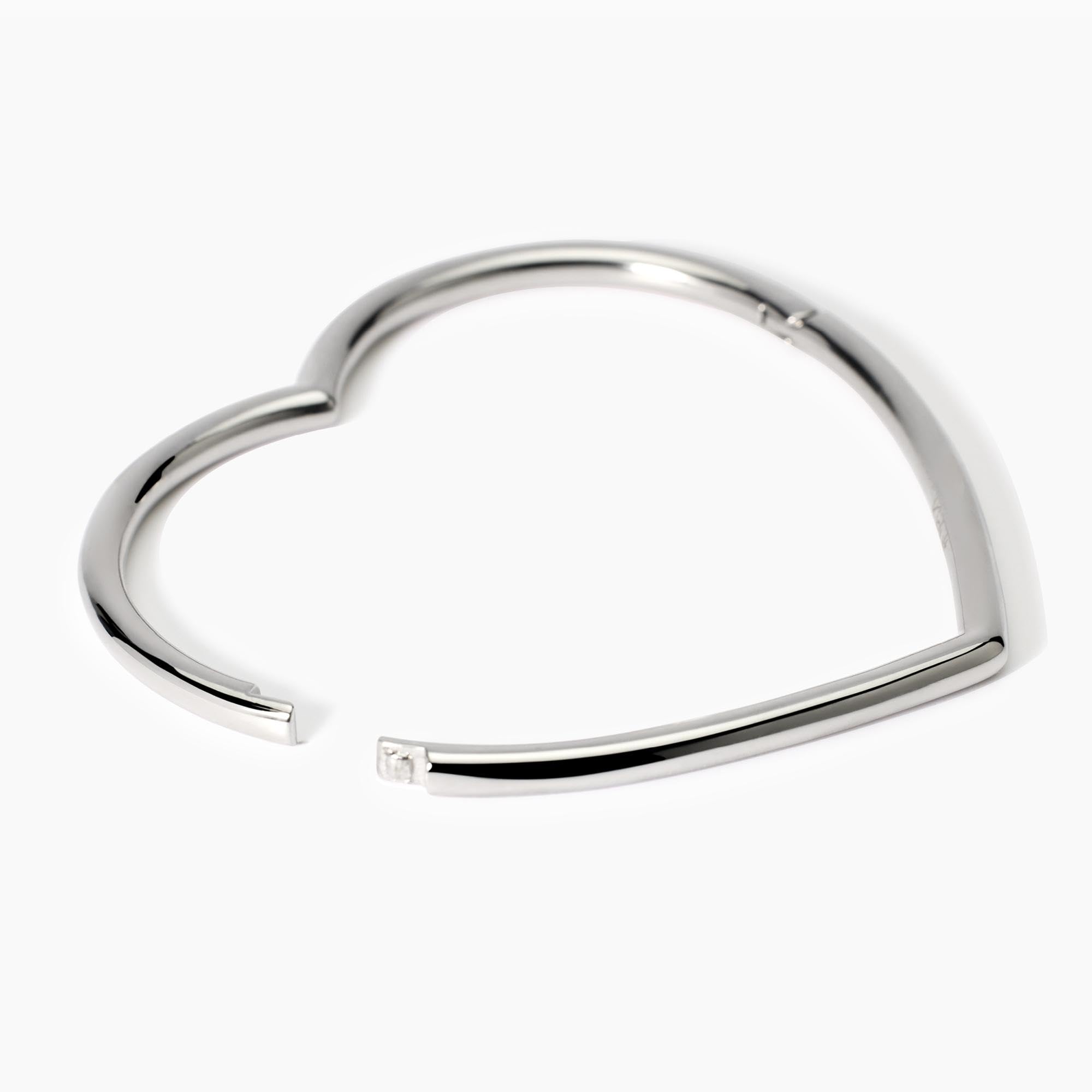 KIDULT - Bracciale Donna - Bracciale rigido a cuore in acciaio - 831049