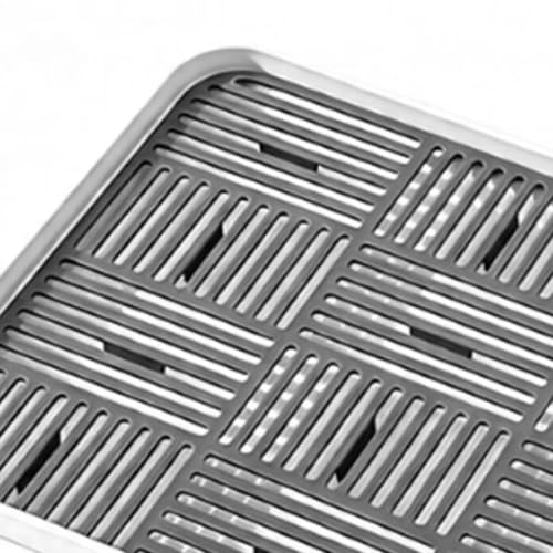 Luocute Égouttoir à Vaisselle 2 Niveaux, Plateau D égouttage Amovible for Plan de Travail de Cuisine, Support de Séchage pour Vaisselle (Gray) – vue 2