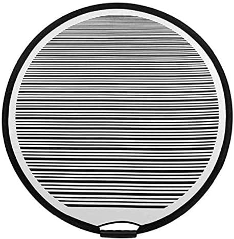 AWEIR 80cm Round PDR Stripe Line Board Dent Reflector Board Paintless Dent Repair Dent Remover Handheld Portable Car Door Scratch and Ice Hail Reflector Tools.