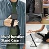 Aroepurt Funda para Nubia Neo 2 5G Teléfono Funda con Soporte Cubierta [con Protector de Pantalla de Vidrio Templado] Funda Híbrida [Soporte Plegable Magnético] [Anti Huellas Escarchado] Negro 4