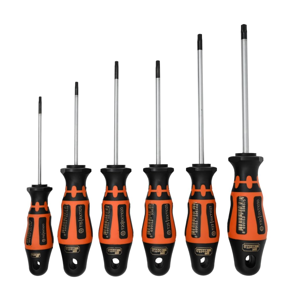 RETTA DELİKLİ TORX TORNAVİDA SETİ 6 PARÇA RXT6100 : Amazon.com.tr