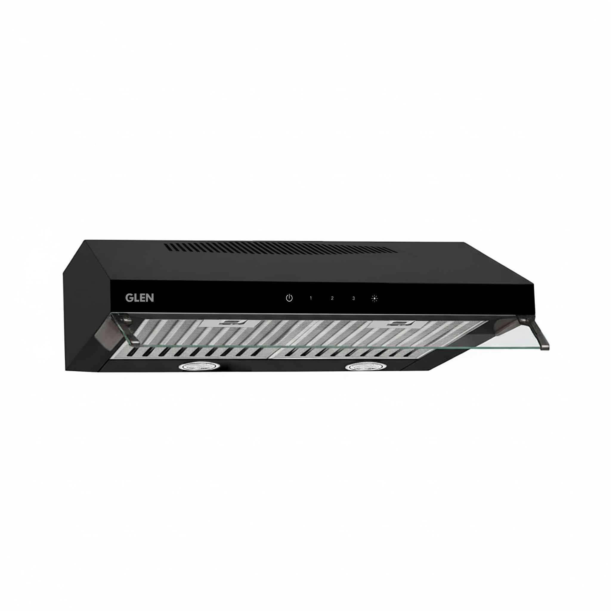 Glen Straight Line Ductfree Wall Mounted Kitchen Chimney with Baffle filters 60cm 1000 m3/h -Black (CH6003DFTSBFBL60)-image-25