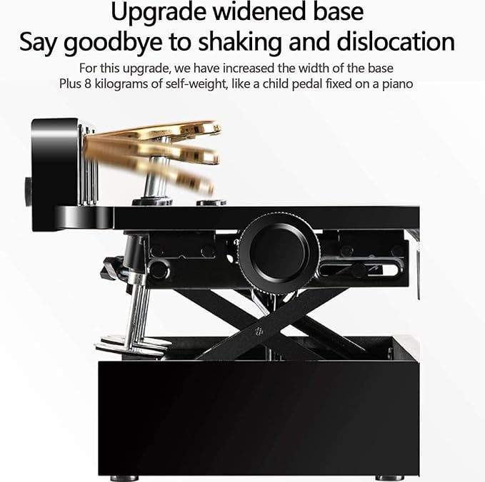 Pianoforte Pedale Extender Bench - Altezza regolabile aiuto didattico per bambini con 3 pedali
