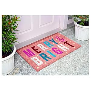 Calloway Mills Pink Merry & Bright Doormat Calloway Mills Pink Merry Bright Doormat