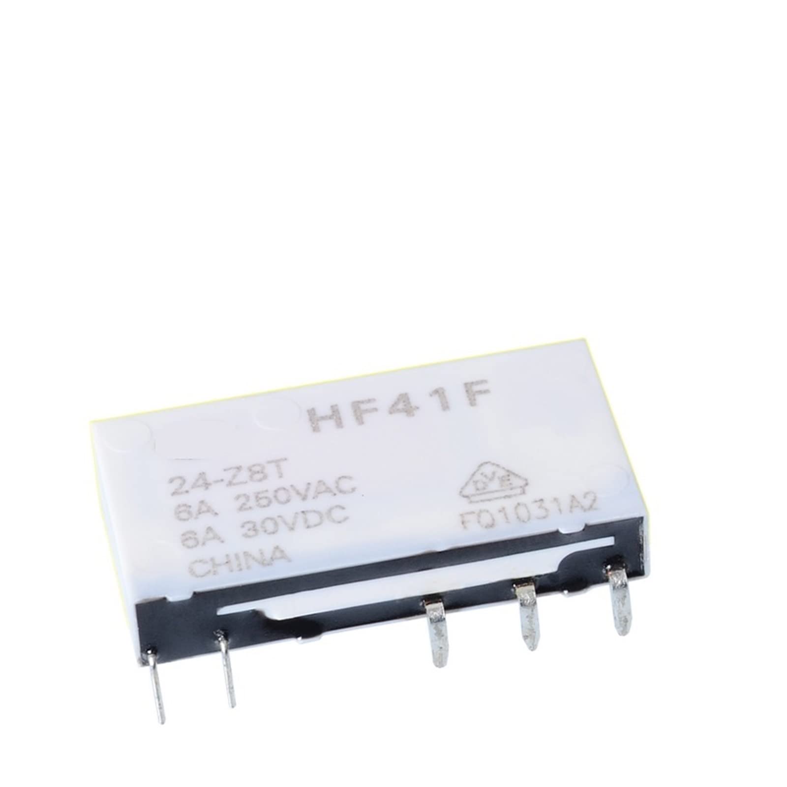 Relais HF41F-24-Z8T 24V 6A 250VAC inverseur à 5 broches pour circuit imprimé