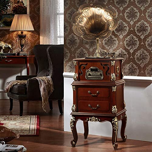 Platines vinyles Vintage phonographe en Bois avec Haut-parleurs, Tourne-Disque, Gramophone avec klaxon en cuivre pour… - Les Beatles, Paul McCartney, John Lennon, RIngo Starr, George Harrison Platines vinyles Vintage phonographe en Bois avec Haut-parleurs, Tourne-Disque, Gramophone avec klaxon en cuivre pour… – Image 6