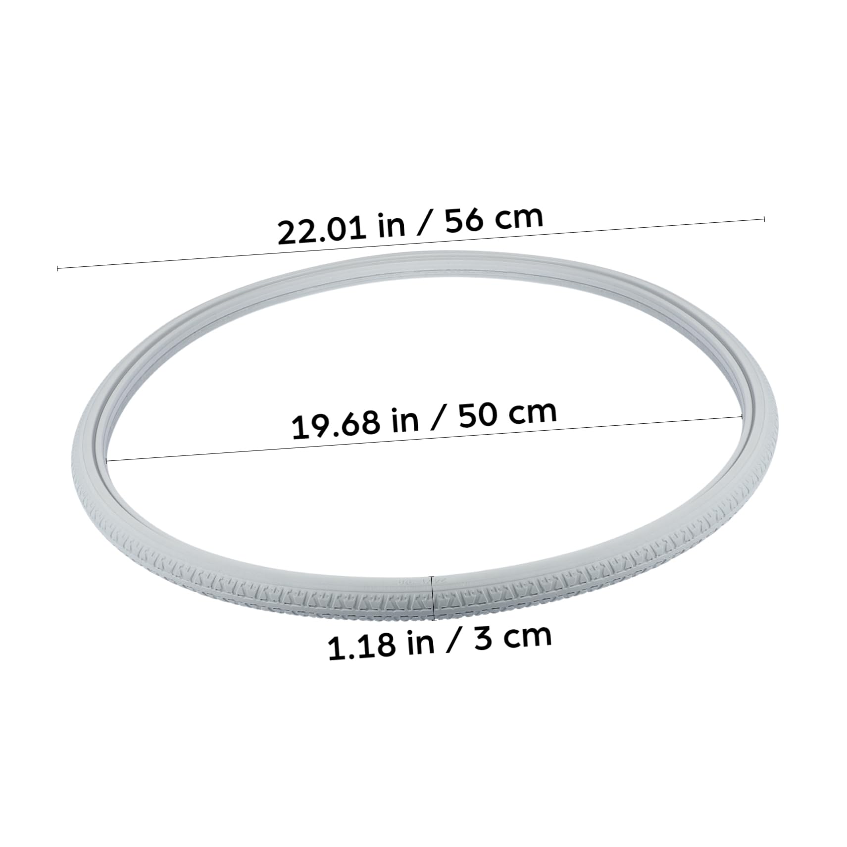 Rollstuhl Zubehör Pu Vollreifen für Rollstuhl Pannensicher ohne Luft 24 Zoll Vorne und Hinten Geeignet als Ersatzrad | Langlebiges Pu Material, für Vorder und Hinterrad Geeignet, Luftloses Vollgummi Design