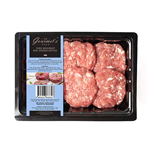The Gourmets Pack Pork Breakfast Mini Burger Patties 360g (6 Count) - Chilled