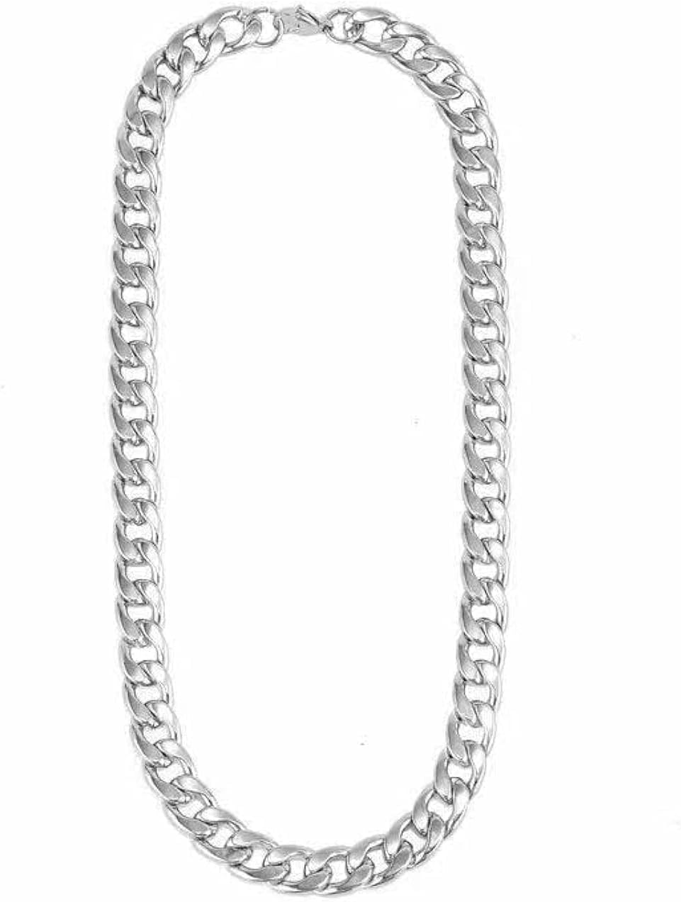 Ricjurzzty8mm Stainless Steel Cuban Chain Necklaces for Men