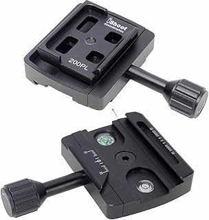 iShoot Clamp Adapter Converter Compatible with Manfrotto 200PL / 410PL Camera Plate & Converting Arca-Swiss Fit Quick Release Plate to RC RC2 Standard Tripod Ball Head
