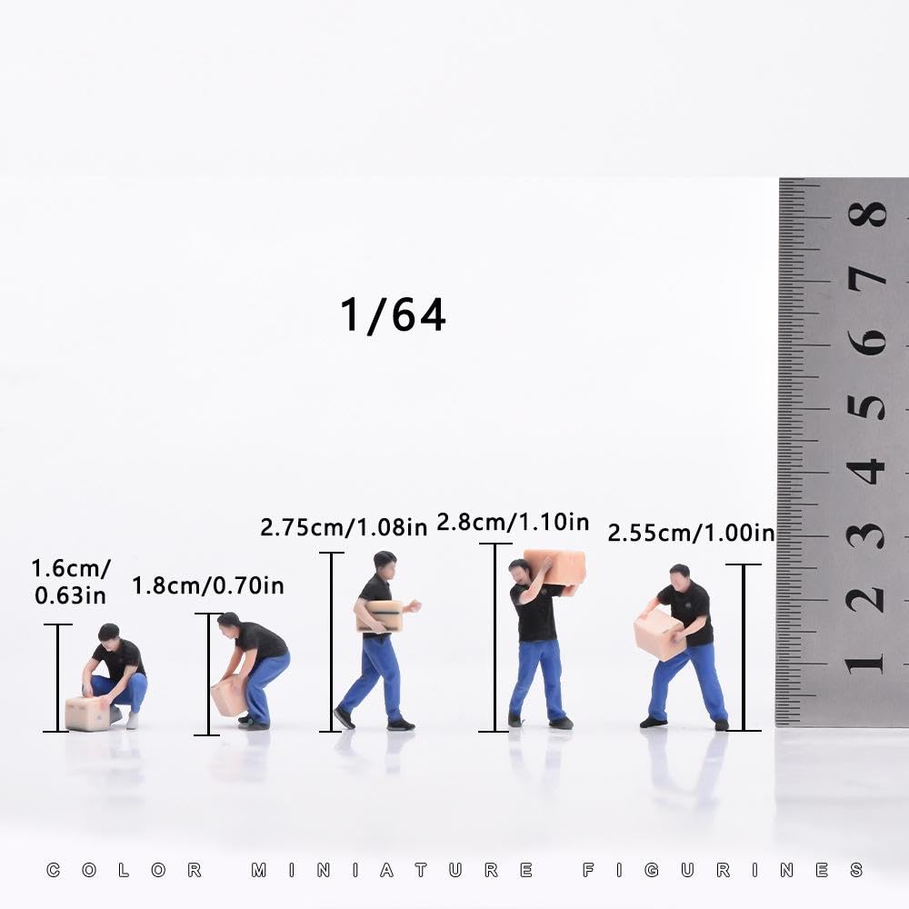 Set di Figure di Fornitori in 1:64, Decorazione di Moda per Ufficio,