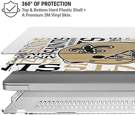 Skinit Case + Skin Compatible with MacBook Air 13in (2020) - Officially Licensed NFL New Orleans Saints - Blast Design