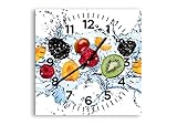 ARTTOR Reloj Cocina - Decoración Pared - Reloj Salon y a Otras Habitaciones - Relojes pequeños y Grandes - Gráficos Modernos - C4AC30x30-2675