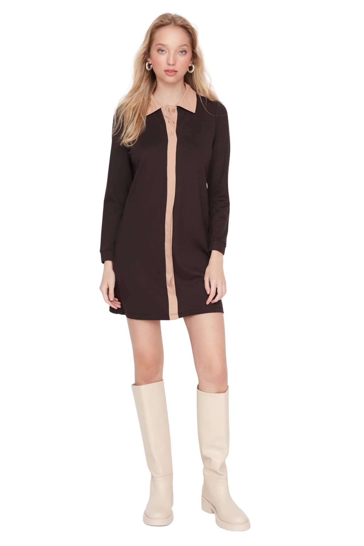 Trendyol Dress - Brown - Bodycone