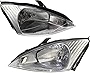 Garage-Pro Headlight Assembly Compatible with 2000-2002 Ford Focus Halogen, Set of 2, Driver and Passenger Side