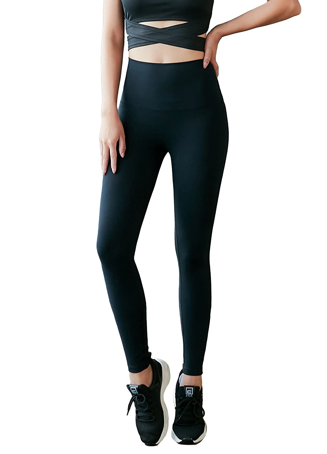 [アシュレイ] ヨガウェア レディース レギンス 吸汗速乾 ストレッチ ロング丈 スポーツタイツ 花 柄パンツ (03#)