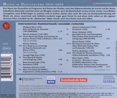 Musik in Deutschland 1950-2000: Instrumentale Kammermusik