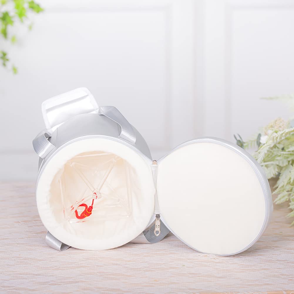 XBTGS Pirid Merkaba con cristallo di quarzo otticamente trasparente, per guarigione del suono e meditazione yoga, strumento musicale con custodia, corda e mazzuola, 12,7 cm