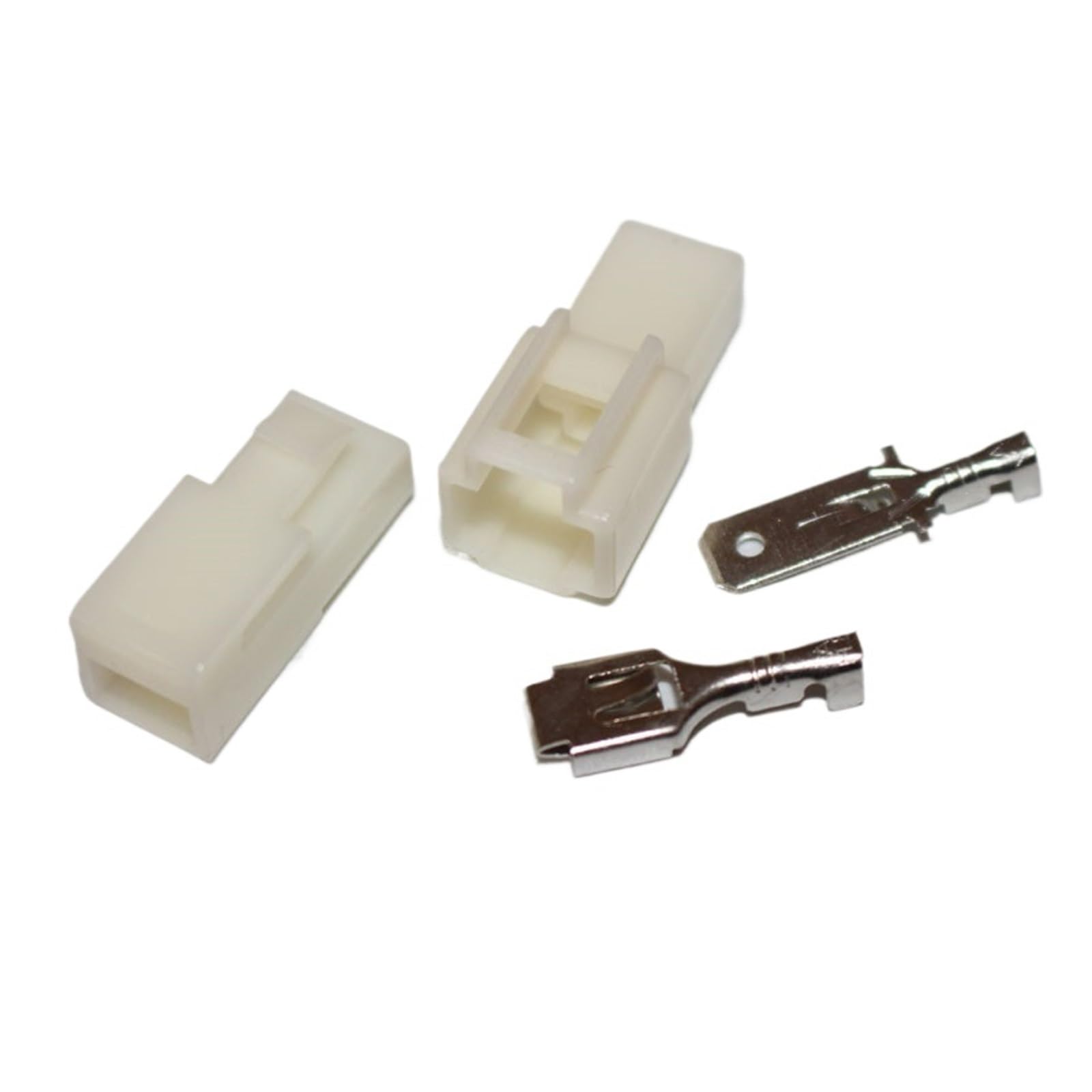 50 Kits de connecteurs terminaux 6,3 mm 1 Broche, boîtier mâle et Femelle 1P + bornes