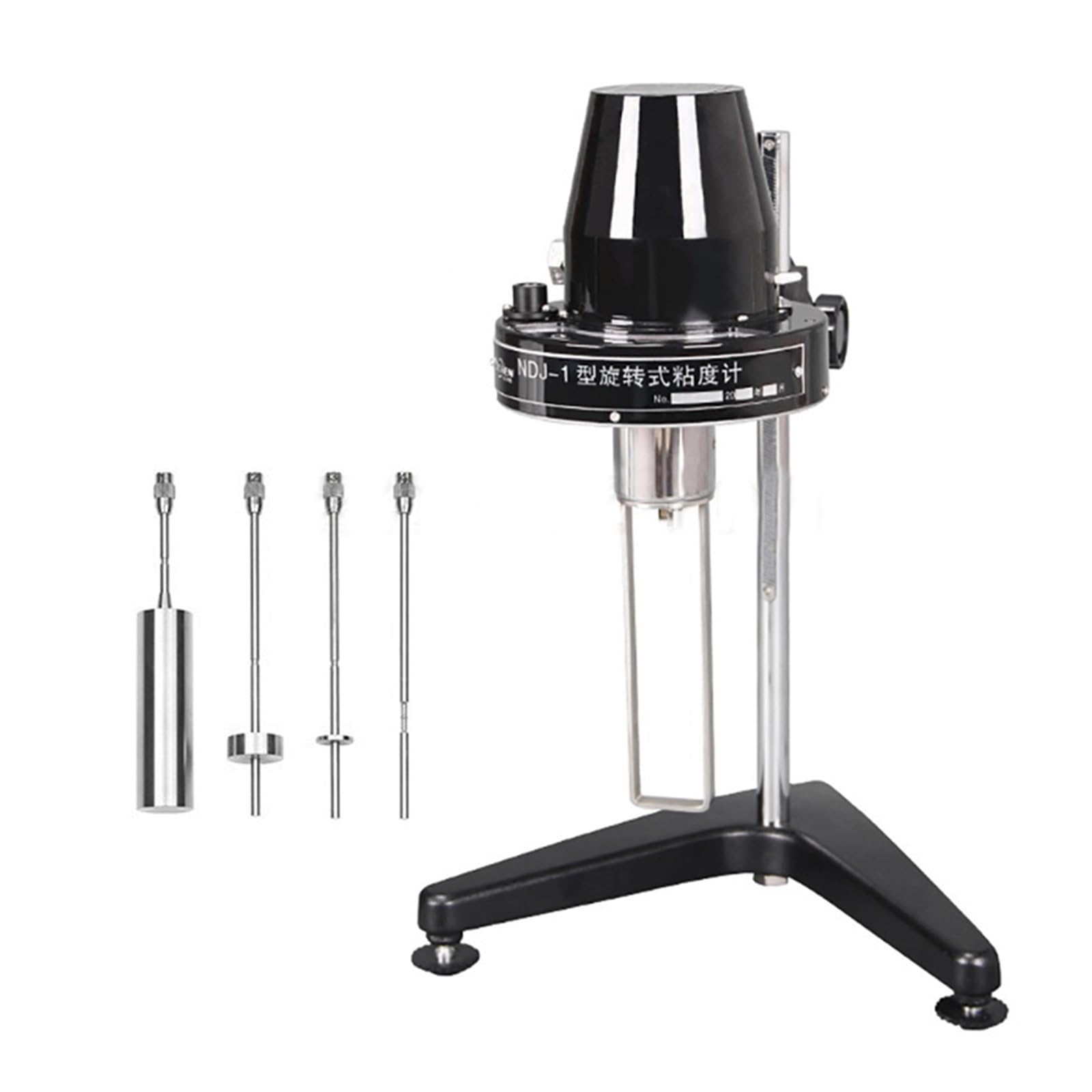 Digital Rotary Viscometer, NDJ-1/ NDJ-4 Rotary Viscometer Viscosimeter Viscosity Meter Fluidimer with 1-4# Rotator Portable Viscosity Meter Tester,Lab Meter(NDJ-4)