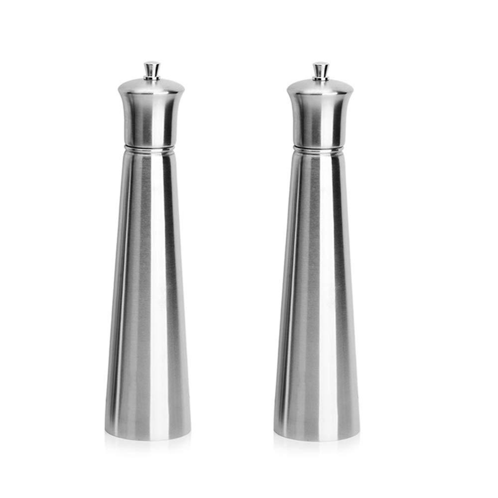Moulin à sel et à poivre manuels en inox pour vos repas de famille et barbecues