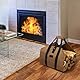 Amagabeli 99x45.7cm Kaminholztasche Brennholztasche Kaminholzkorb Holzkorb für Kaminholz Kaminholzträger Tragetasche Brennholzkorb Aufbewahrungstasche Holzträger Tragetasche Wasserdicht mit Griffen
