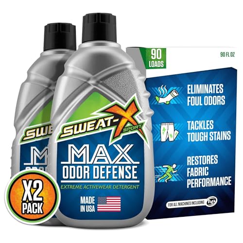 SWEAT X Max Odor Defense Laundry Detergent Liquid - Natural