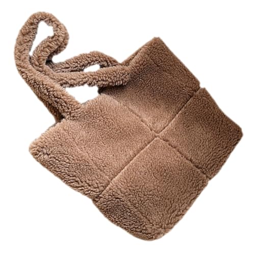 Fourre-tout en peluche Mipcase avec anse unique et grande capacité de rangement intérieur