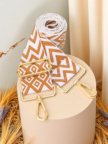 Alça ajustável para bolsas, alça de ombro larga para mulheres ou homens, Marrom, Adjustable Length, Width Not Specified