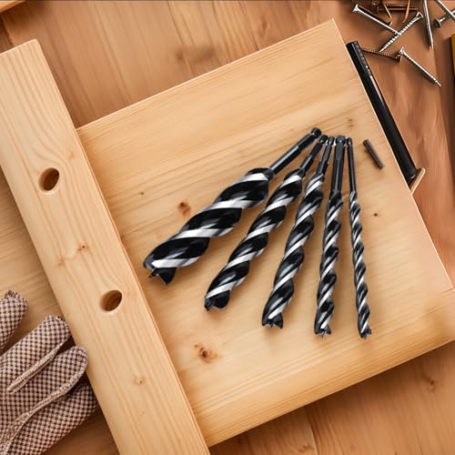 hsawbit Wood Drill Bit Set, 8pcs Auger Drill Bit Set Extra Long Wood Drill Bits 10mm/12mm/14mm/16mm/20mm/22mm/25mm/32mm x 155mm 7 hsawbit Wood Drill Bit Set, 8pcs Auger Drill Bit Set Extra Long Wood Drill Bits 10mm/12mm/14mm/16mm/20mm/22mm/25mm/32mm x 155mm - Image 7