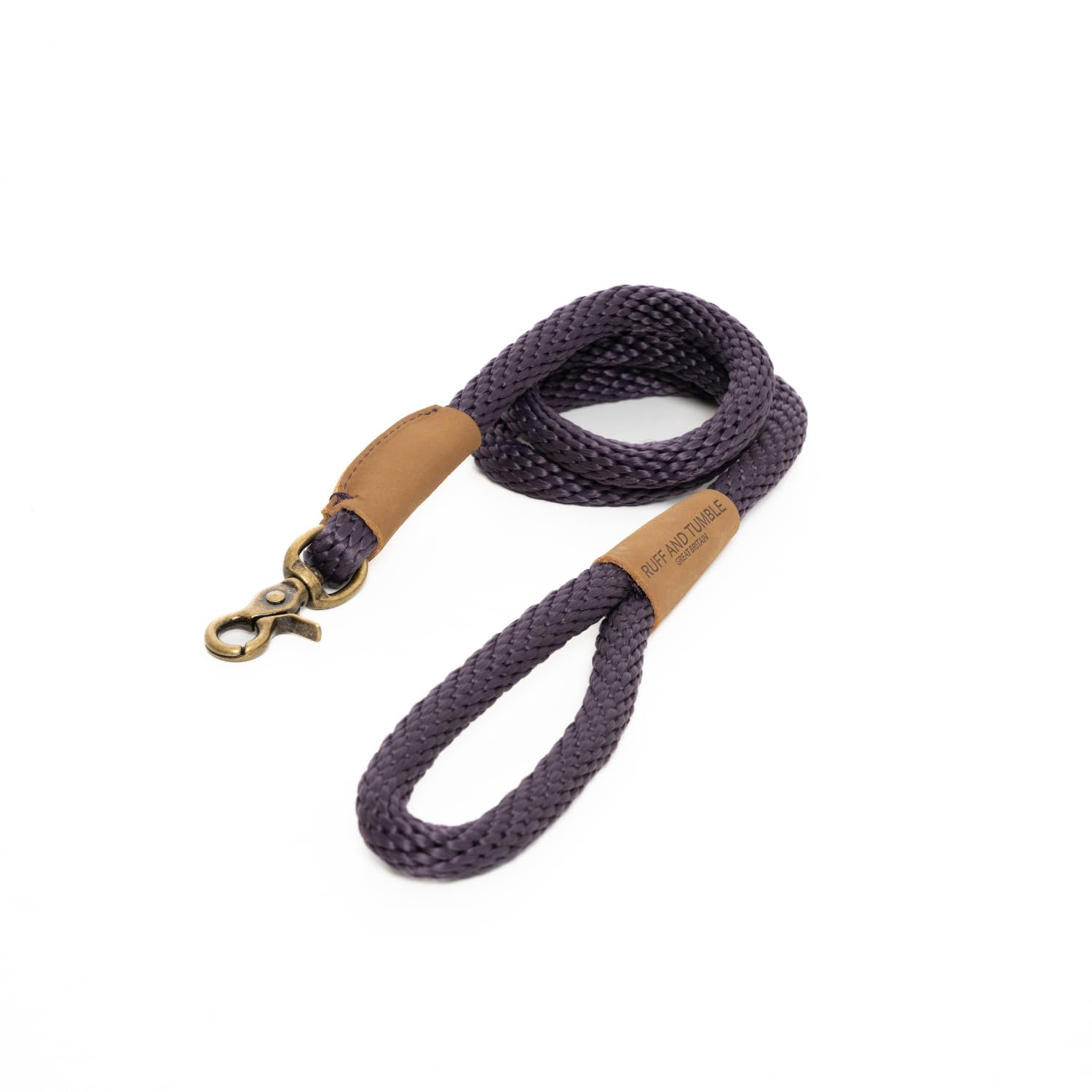 Ruff and Tumble Dog Clip Lead | Rope Dog Lead for Small Dogs/Large Dogs | Soft Woven Dog Leash with Brass Clip — image 1