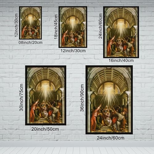 Poster Pentecôte par Titian toile avec cadre à suspendre cadeau idéal