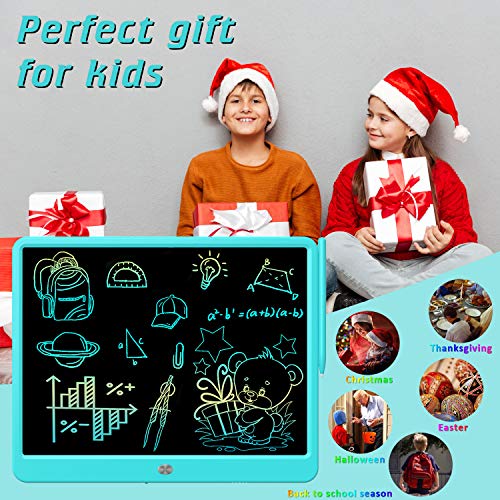 Flueston Lcd Writing Tablet 15 Inches Colorful Screen Drawing Pad, Doodle And Scribbler Boards For Kids, Electronic Educational Learning Toys For 3 - 12 Year Old Boys #TOP2
