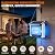 Solar Bug Zapper Outdoor Waterproof, 4500V Rechargeable Mosquito Zapper with Solar Panel Sensor, Auto ON/Off, 10ft Extension Cord & Solar Powered Bug Zapper, Cordless Insect Zap for Patio Yard Garden