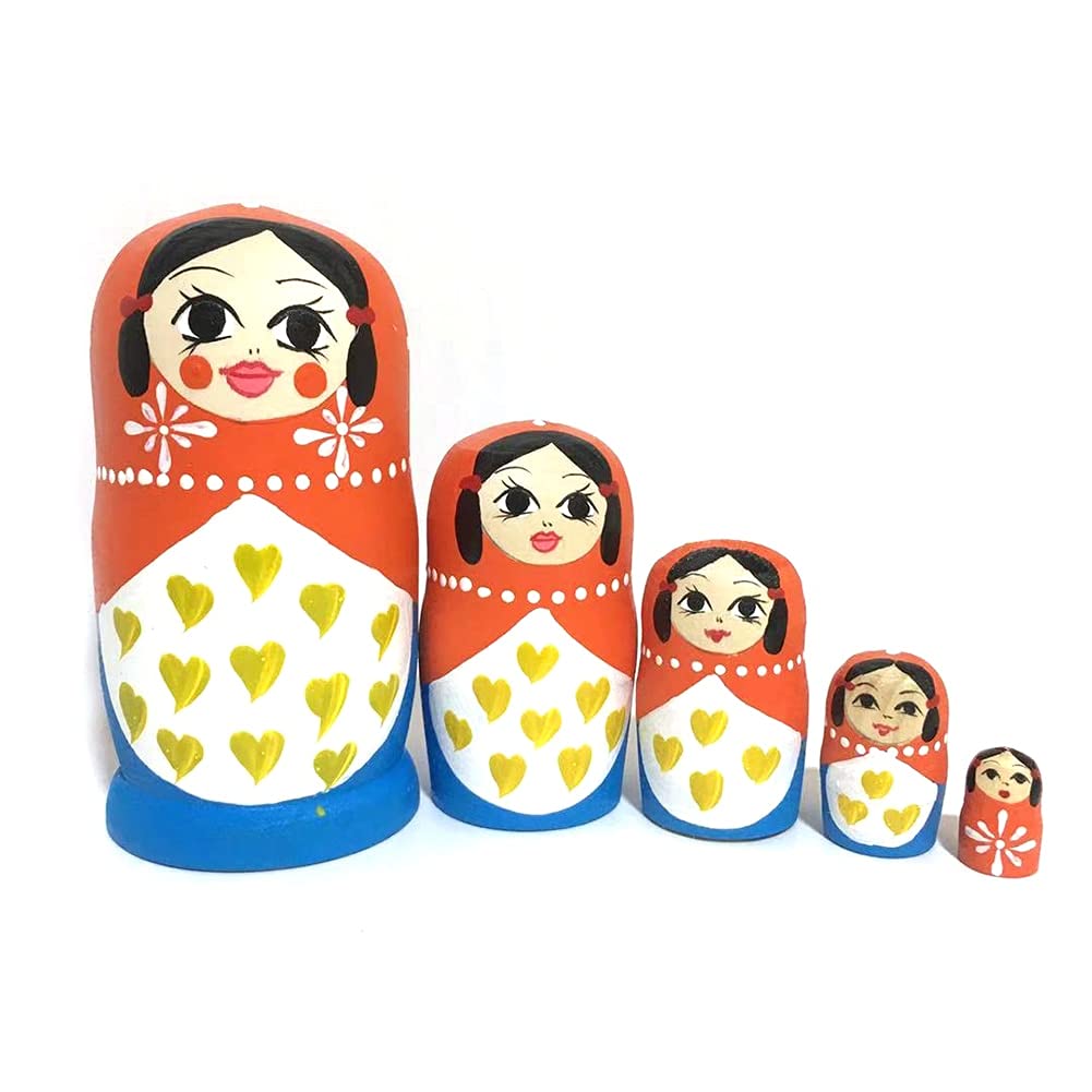 Amazon.co.jp: 入れ子積み上げ人形 Matryoshka手描きロシアの
