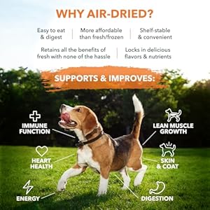 100% Human Grade Air Dried Dog Food - All Natural - USA Grass Fed Beef - Limited Ingredient Dog Food - Grain Free - Dehydrated - Complete Meal or Dog Food Topper – Beef Flavor - 3.65 lb 100 Human Grade Air Dried Dog Food All Natural USA Grass Fed Beef Limited Ingredient Dog Food Grain Free Dehydrated Complete Meal or Dog Food Topper–Beef Flavor 365 lb