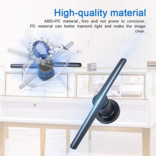 3D-hologramprojector, draagbare LED-holografische ventilator 176 ° groothoek 450 * 224 HD visueel advertentiedisplay… - Image 5