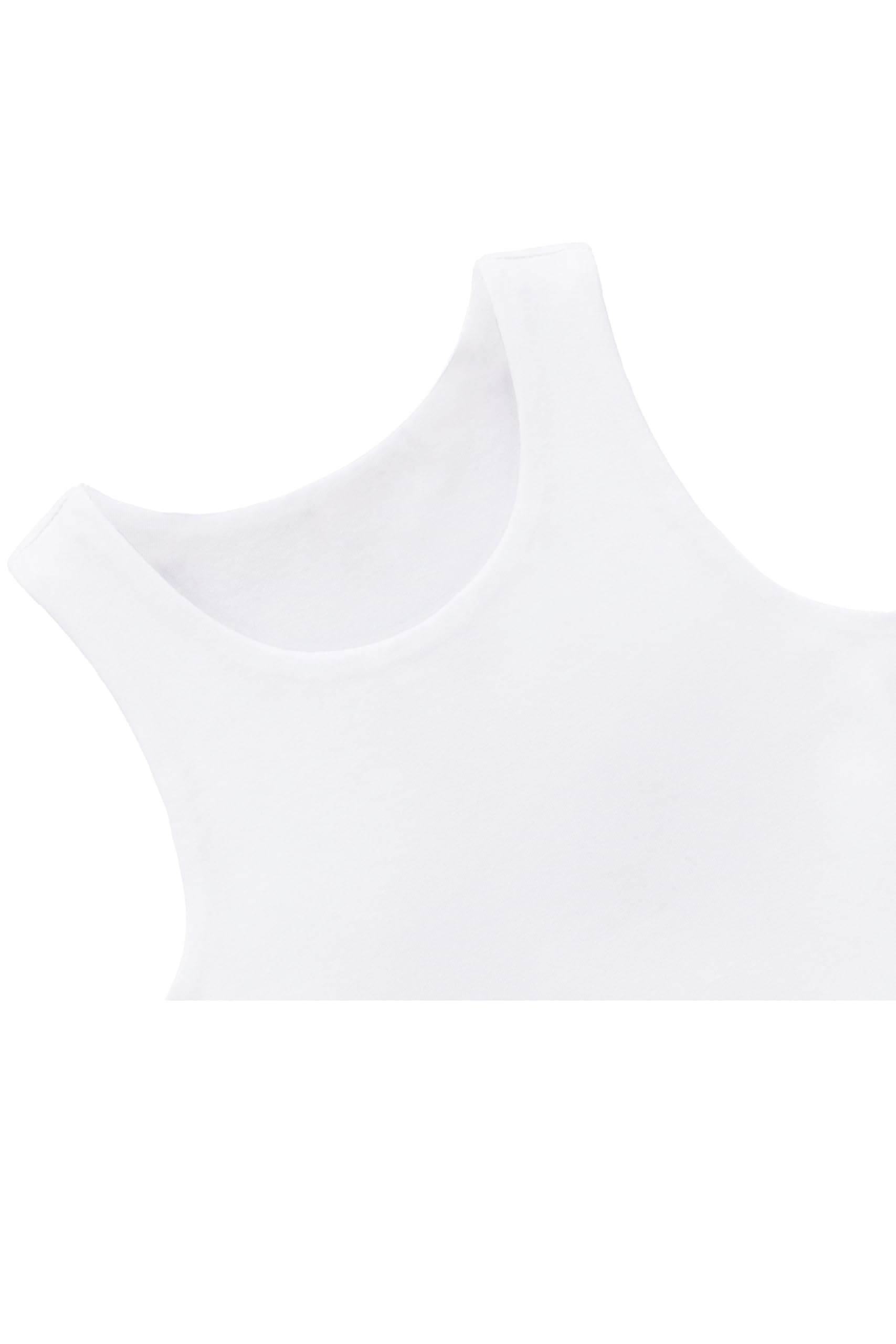 Lilax Camiseta Corta básica sin Mangas con Doble Forro para niña