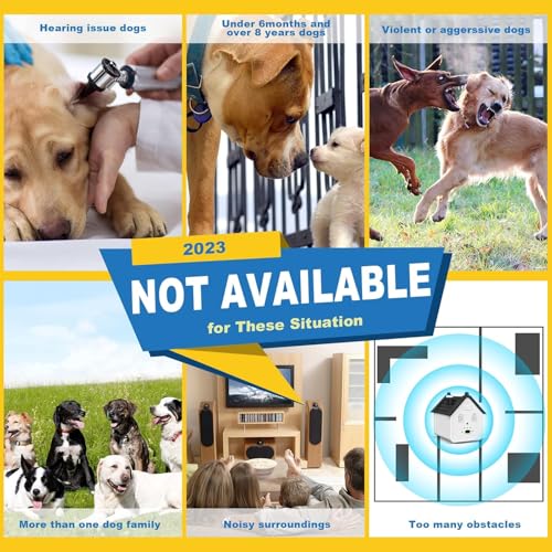Dispositivo antilatido, 3 níveis ajustáveis de controle de latido de cachorro, 1,5 m, à prova d'águ