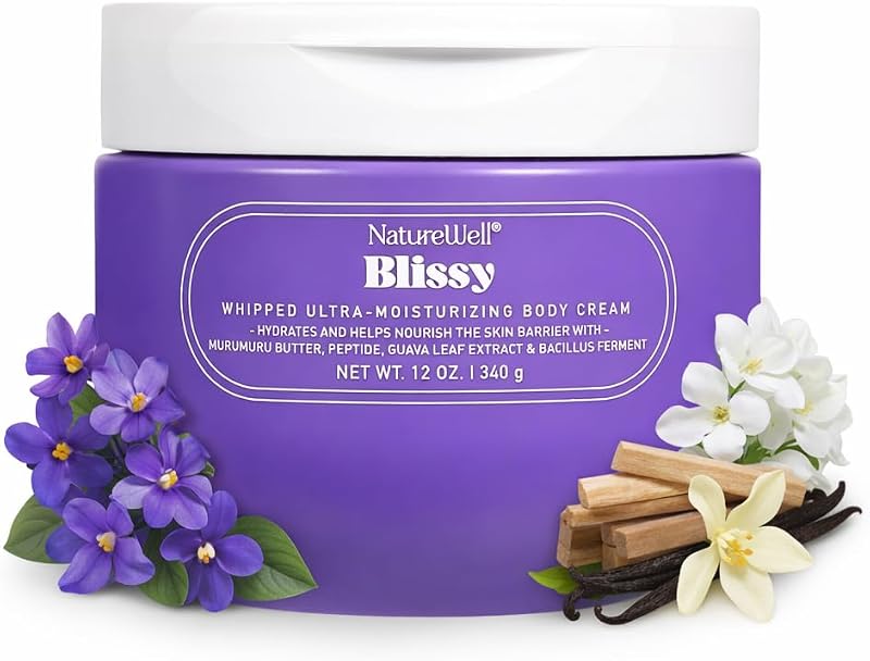 NATURE WELL Blissy Creme Corporal Aerado com Fragrância, 340 g