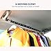 MYSBIKER Car Clothes Rack,Car Clothes Hanger Bar,Retractable Vehicle Clothing Rack Hanger Rod for Travel, Auto Accessory,Expandable 36