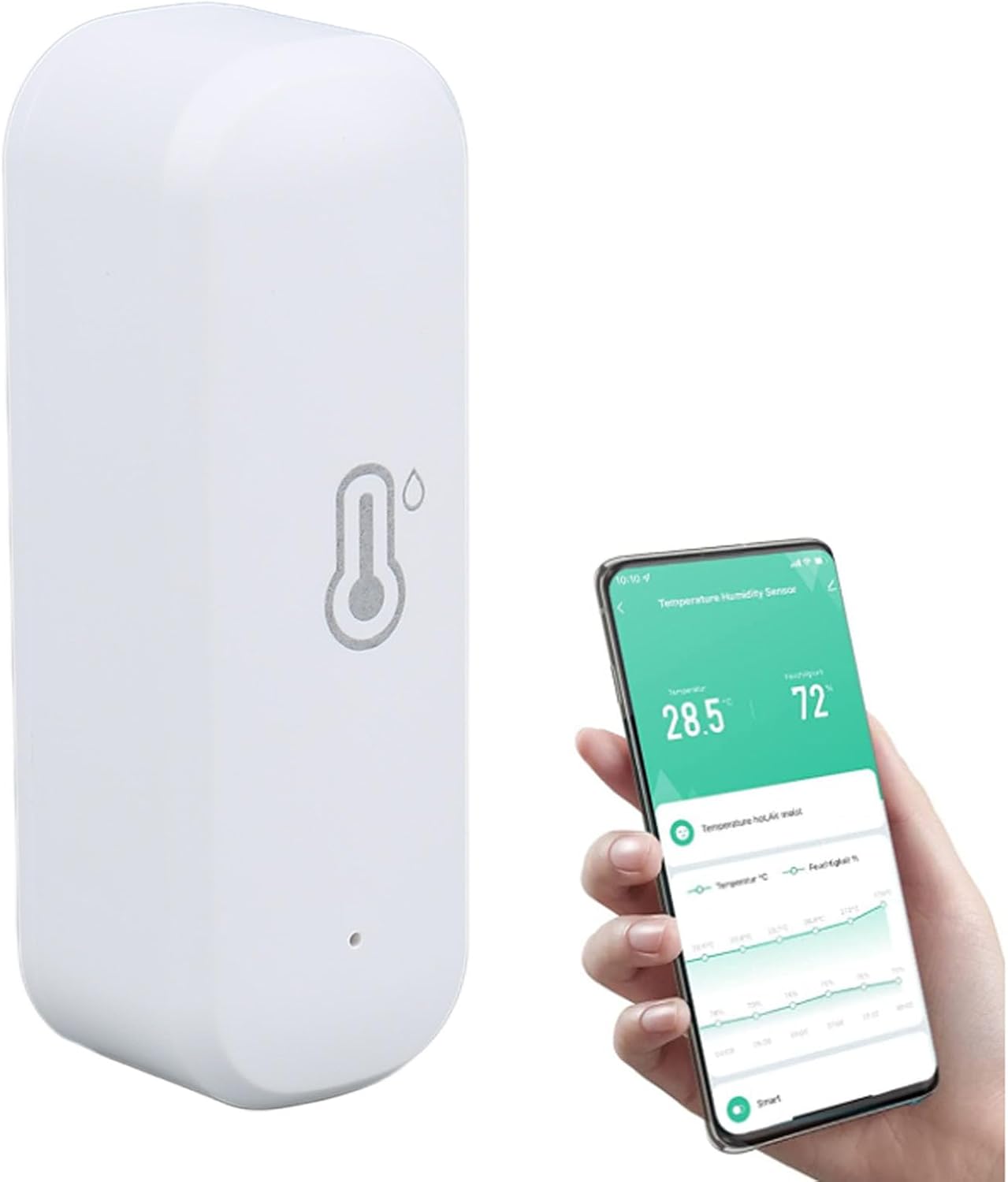 WiFi Thermometer Hygrometer, Zigbee Smart Wireless Temperature Humidity