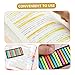 HOMSFOU 1set Highlight Strips Removable Page Markers for Annotating Books Adhesive Tabs for Easy Reading and Study Portable and Lightweight Index Flags