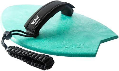 WAW Badfish - Avión de mano para surf, mano, plano de surf corporal, surf manual, paleta de mano, plástico reciclado océano