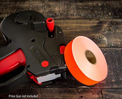 Fluorescent Red Pricing Labels For Monarch 1131 Pricing Gun – 1 Sleeve, 20,000 Price Gun Labels #TOP3