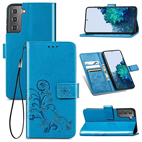 Coque Samsung S22 Plus 5G König Design antichoc fine couleur bleu mat