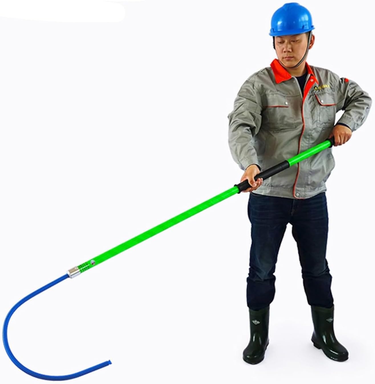 High Voltage Electrical Lifeguard Rod Kit, Lightweight Body Rescue Hook 6 FT Insulated 3 5 10ft Long,Commercial Electrocution Emergency Rescue Sticks,10kV 35kV 110kV (Size:1m/39.4in/3.3ft,Color:Green)