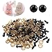Produktbild Mayitr 200pcs Schwarz Kunststoffaugen Teddyaugen Sicherheitsaugen Augen für Puppe Teddy Handpuppe DIY (6mm)