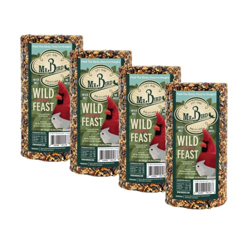 Image of Mr. Bird WildBird Feast Cylinder, 4-Pack, 1 lb 15 oz