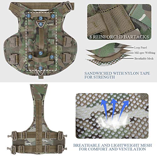 Dog Harness for Walking and Training, Adjustable, Durable (MC, M) - Thumbnail 4